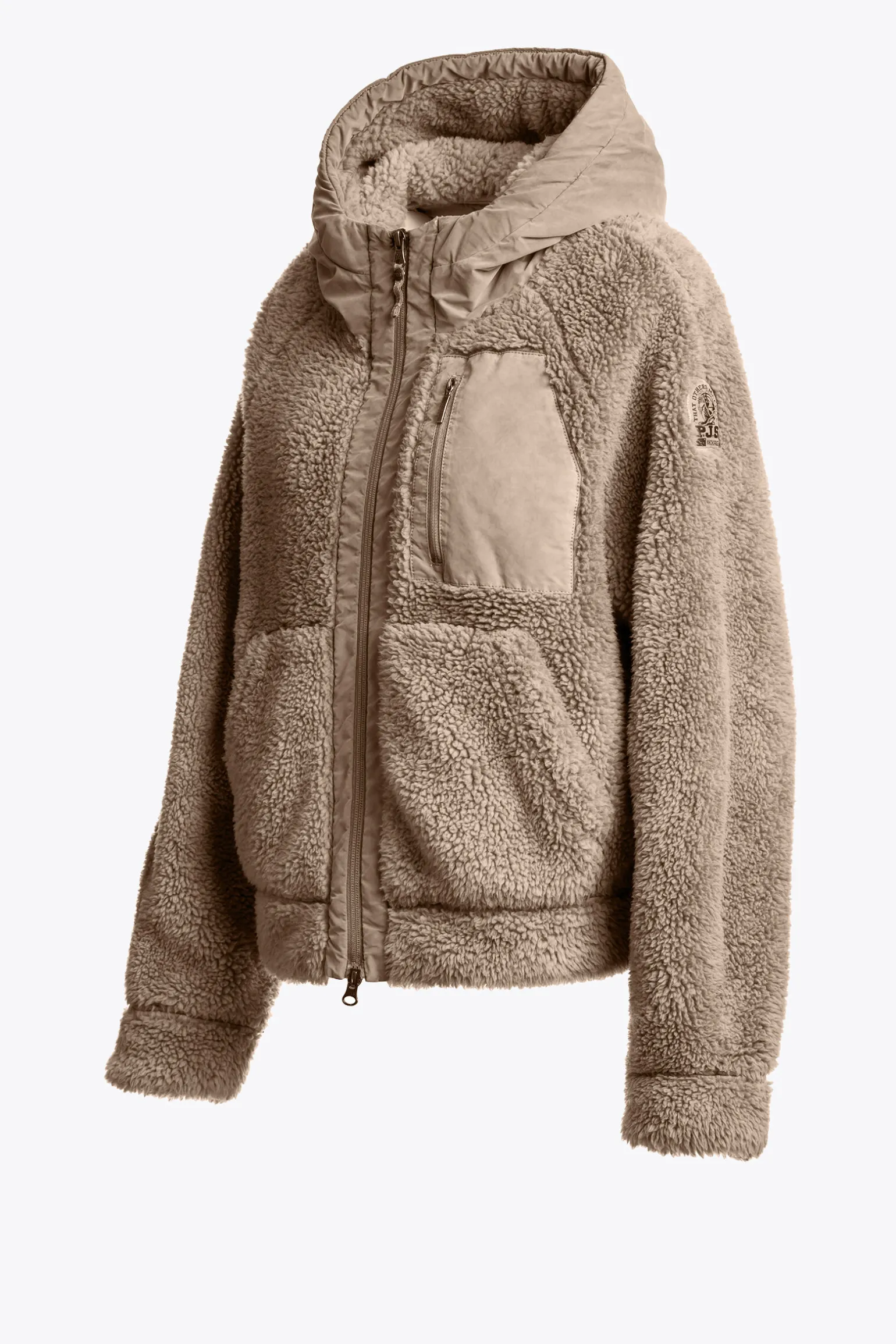 CREAMY - SWEATJACKE MIT DURCHGEHENDEM REIßVERSCHLUSS