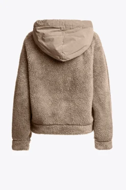 CREAMY - SWEATJACKE MIT DURCHGEHENDEM REIßVERSCHLUSS