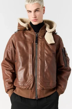 JULIUS SPECIAL - BOMBERJACKE AUS LEDER