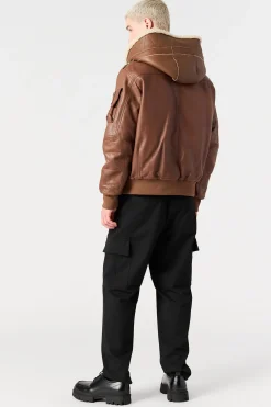 JULIUS SPECIAL - BOMBERJACKE AUS LEDER