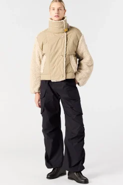 KAEDE - BOMBERJACKE AUS CURLY-FLEECE